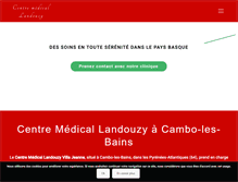 Tablet Screenshot of centre-medical-landouzy-villa-jeanne.fr